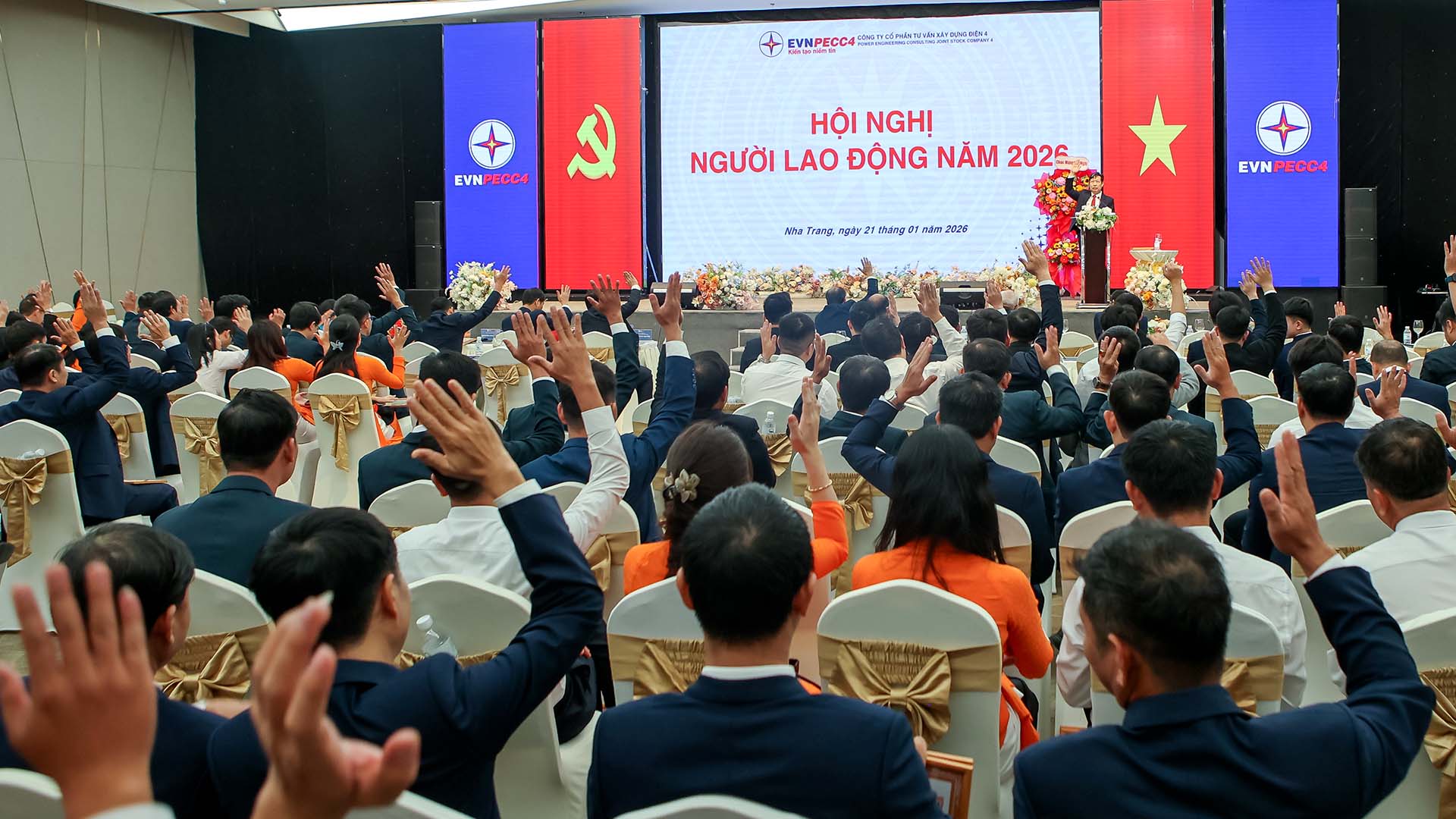 EVNPECC4 tổ chức thành công Hội nghị Tổng kết công tác Đảng, công tác chuyên môn năm 2025, Triển khai nhiệm vụ năm 2026 và Hội nghị Người lao động năm 2026